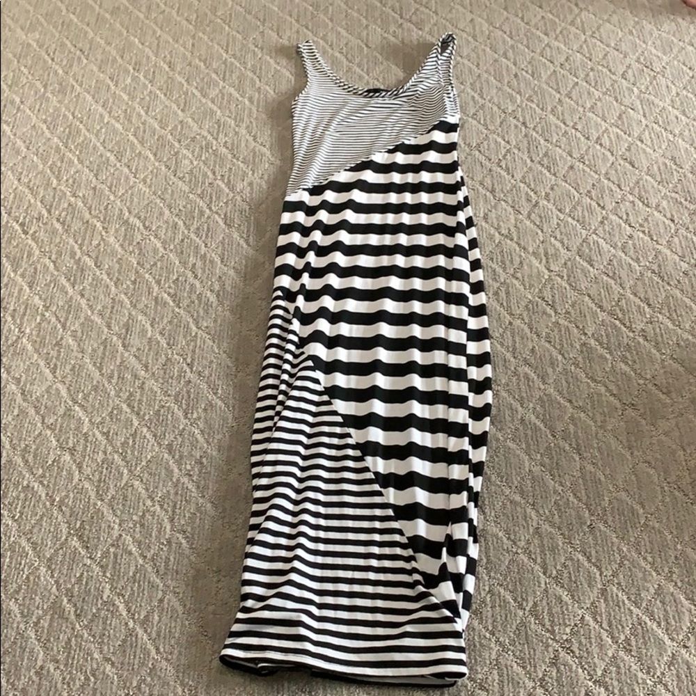 Aqua maxi dress